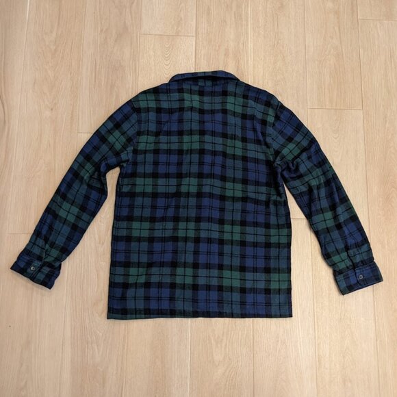 J Crew Flannel Pajamas Black Watch Tartan Navy/Green Men's Size M 100% Cotton - Picture 12 of 16